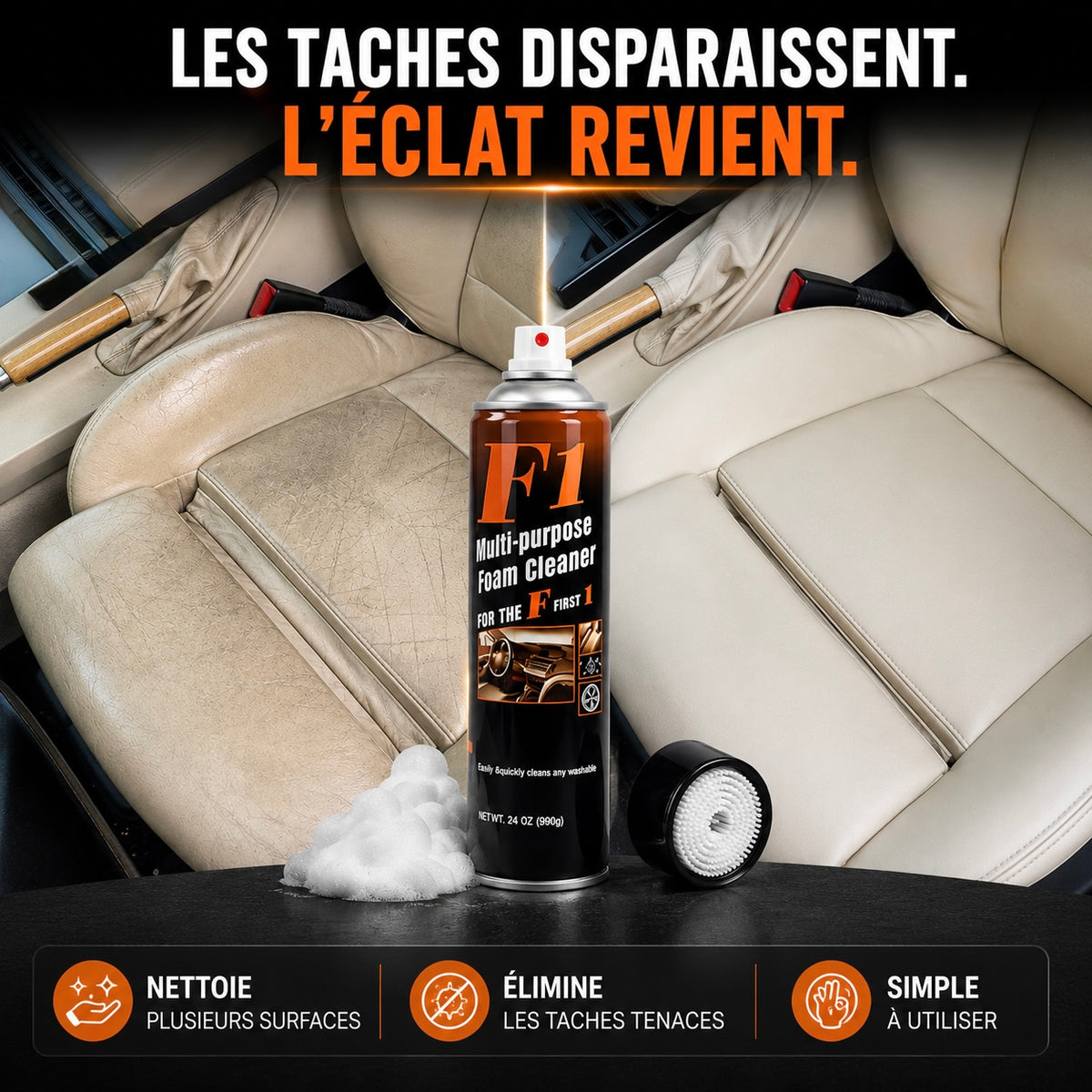 CleanExpress — Une seule mousse. Plusieurs surfaces. Un nettoyage simplifié.