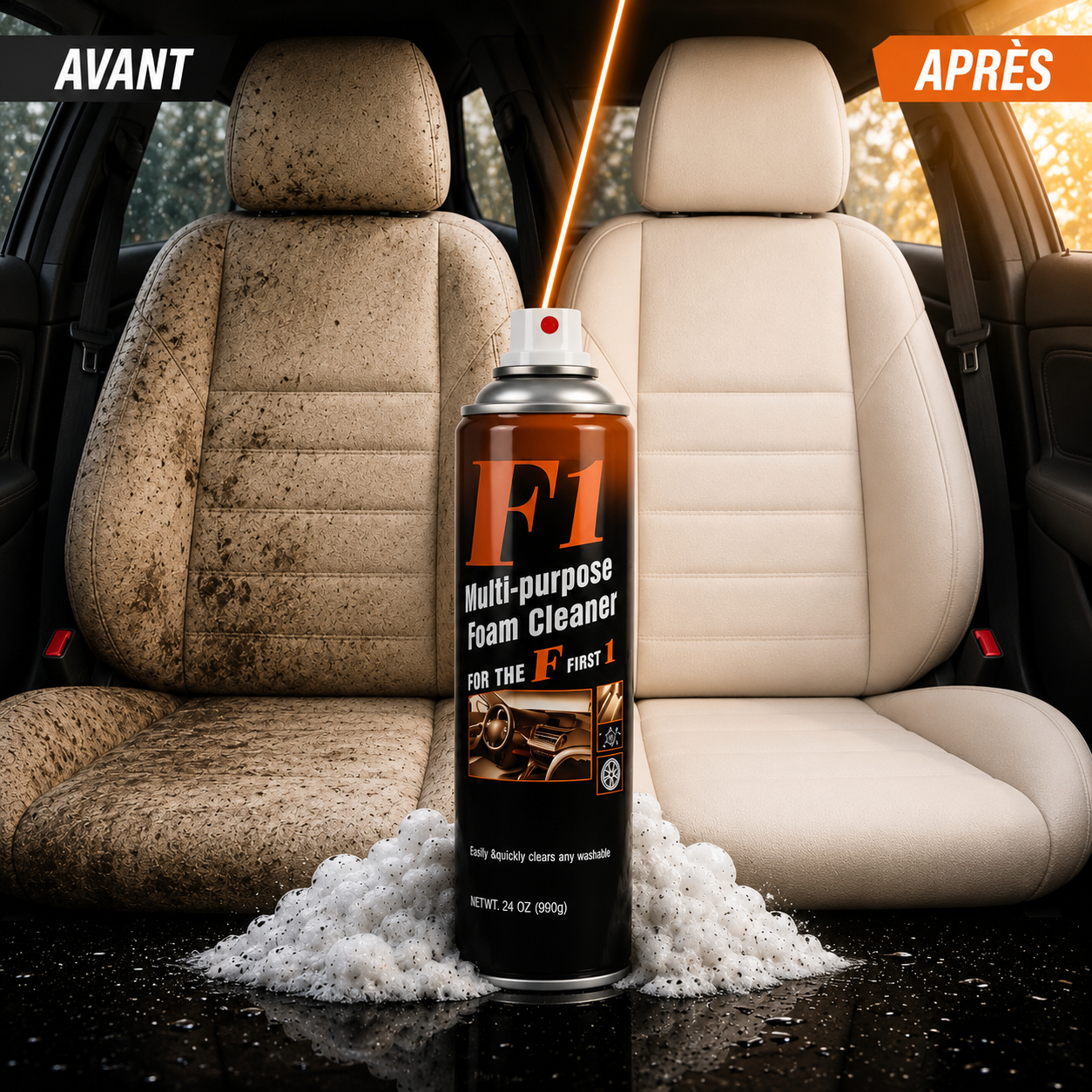 CleanExpress – Mousse Nettoyante Instantanée Multi-Surface